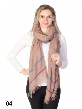 Multi-Line Striped Scarf